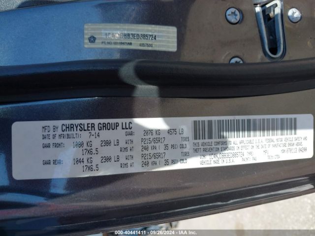1C4NJDBB3ED885724 Jeep Compass Sport