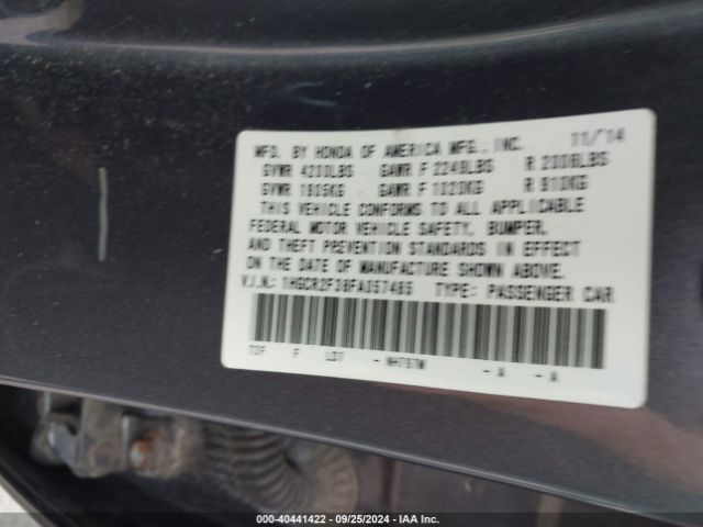 1HGCR2F38FA057485 Honda ACCORD LX
