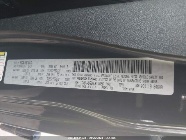 1C4BJWDG6HL617686 Jeep Wrangler Unlimited Willy Wheeler 4x4