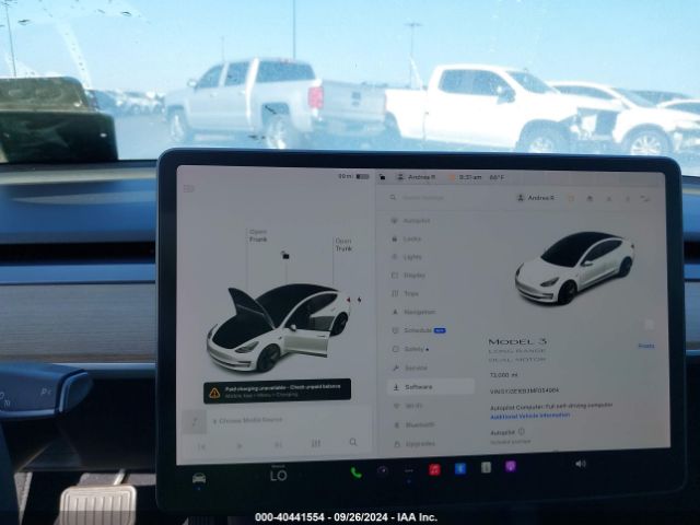 5YJ3E1EB3MF054964 Tesla Model 3 Long Range Dual Motor All-wheel Drive