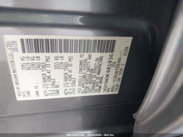 Nissan Rogue Sv Intelligent Awd 2021 5N1AT3BB2MC681936 Image 9