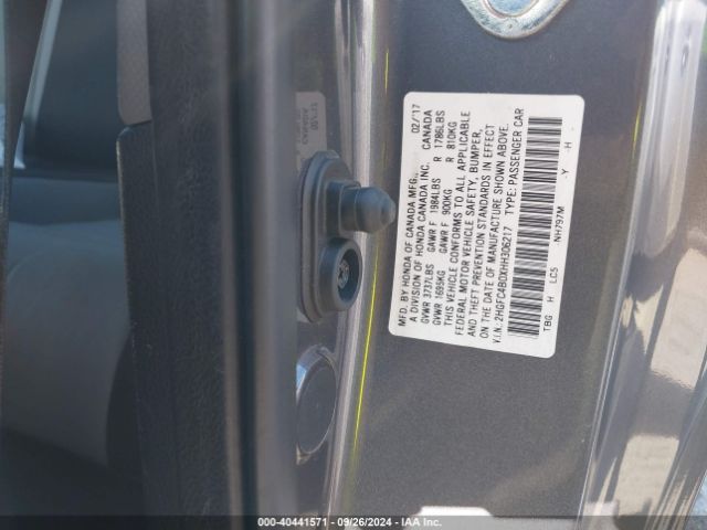 2HGFC4B0XHH306217 Honda Civic Lx-p