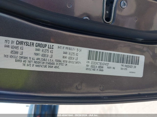 2C3CDXCT9EH374727 Dodge CHARGER R/T