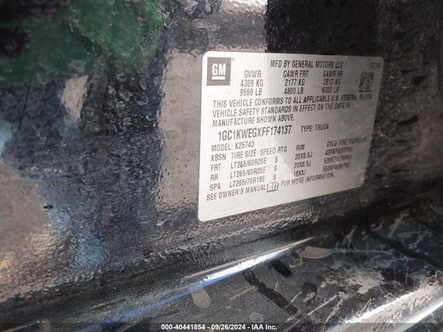 Chevrolet Silverado 2500hd Ltz 2015 1GC1KWEGXFF174137 Image 9