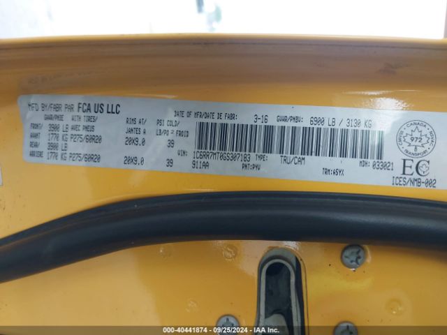 1C6RR7MT0GS307183 RAM 1500 Sport