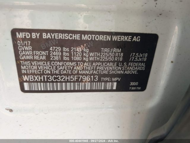 WBXHT3C32H5F79613 BMW X1 Xdrive28i