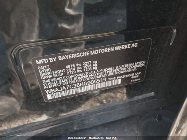 WBAJA7C36HG905519 BMW 530i Xdrive