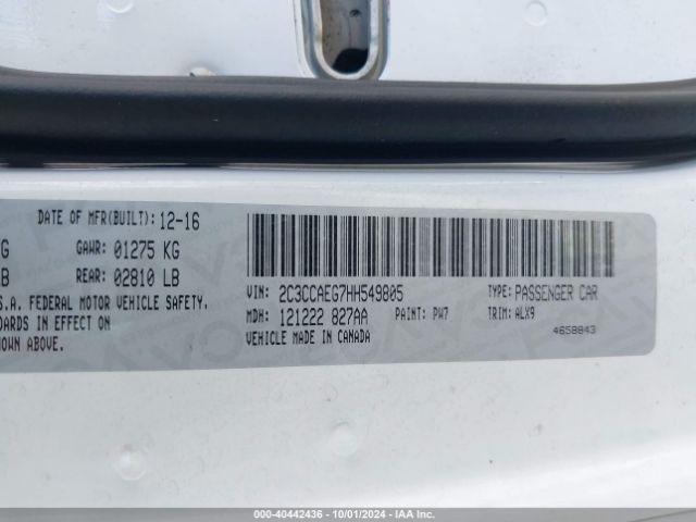 2C3CCAEG7HH549805 Chrysler 300C