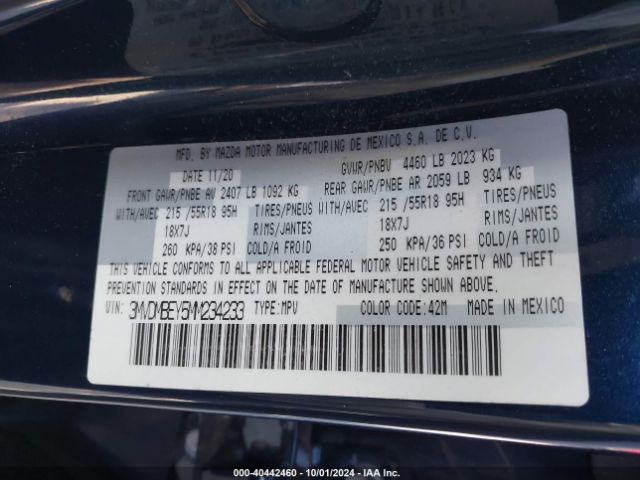 3MVDMBEY5MM234233 Mazda Cx-30 2.5 Turbo Premium Plus