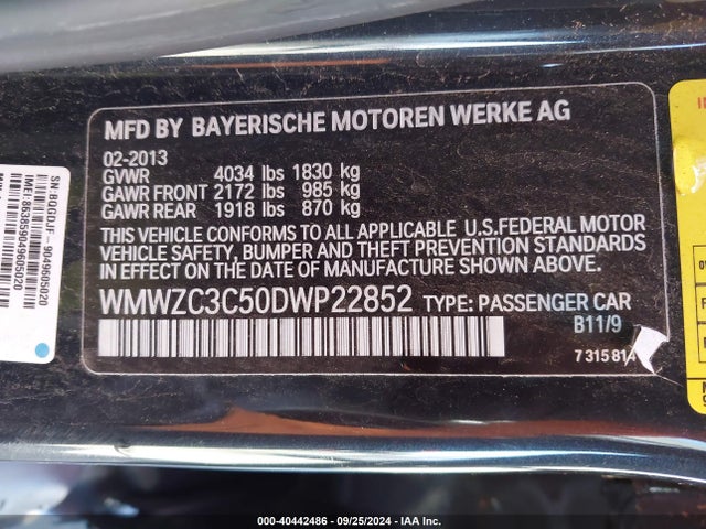 2013 MINI COUNTRYMAN WMWZC3C50DWP22852 Photo 8