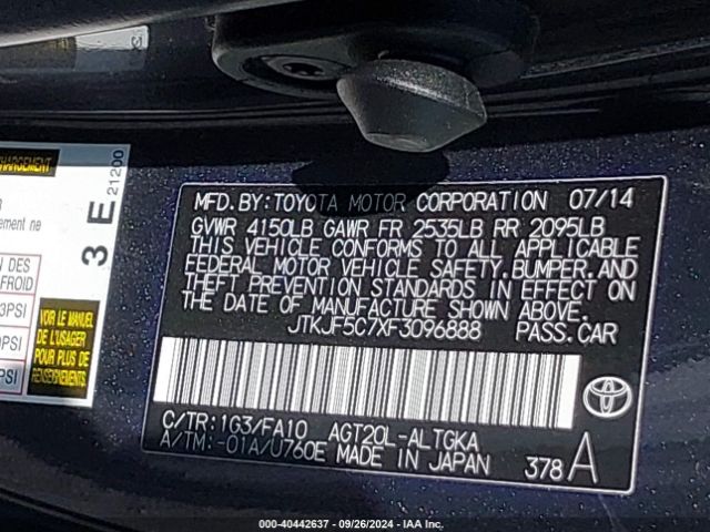 JTKJF5C7XF3096888 Scion TC