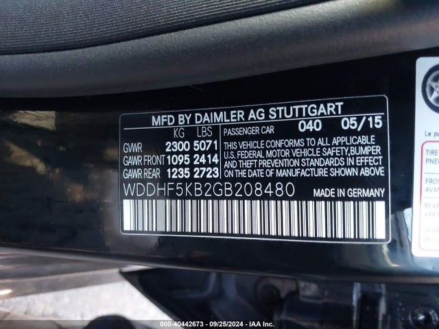 Mercedes-Benz E 350 2016 WDDHF5KB2GB208480 Image 9