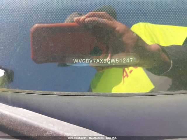 WVGBV7AX9GW512471 Volkswagen TIGUAN S