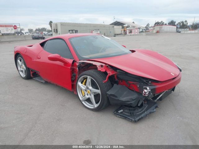 2011 FERRARI 458 ITALIA ZFF67NFA7B0179323