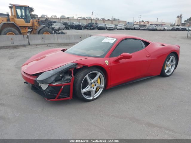 2011 FERRARI 458 ITALIA ZFF67NFA7B0179323 Photo 1