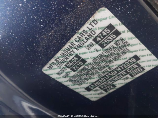 2006 JAGUAR S-TYPE SAJWA01A56FN72039 Photo 8