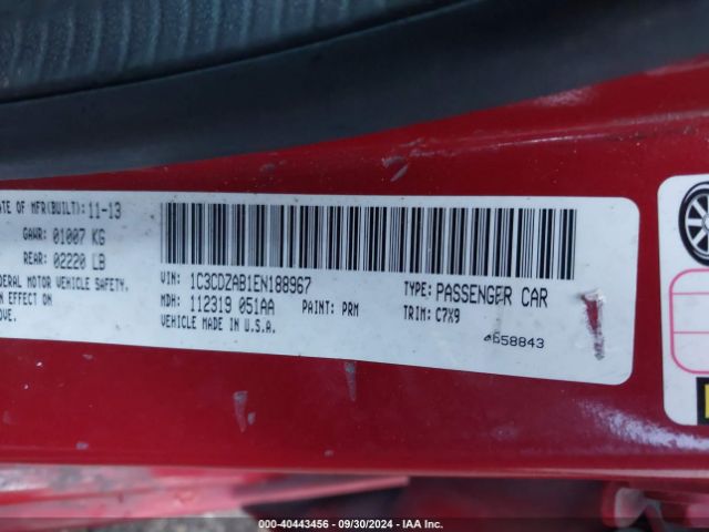 1C3CDZAB1EN188967 Dodge AVENGER SE