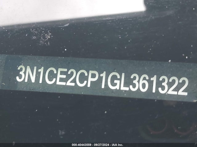 3N1CE2CP1GL361322 Nissan Versa Note S (sr)/s Plus/sl/sr/sv