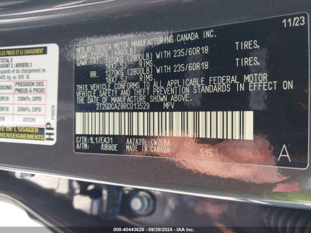 2T2GDCAZ8RC013529 Lexus Nx 250 Premium