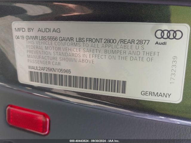 WAUL2AF25KN105965 Audi A6 55 Premium
