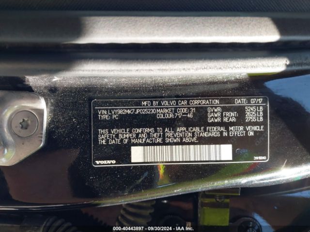 LVY982MK7JP025230 Volvo S90 T5 Momentum