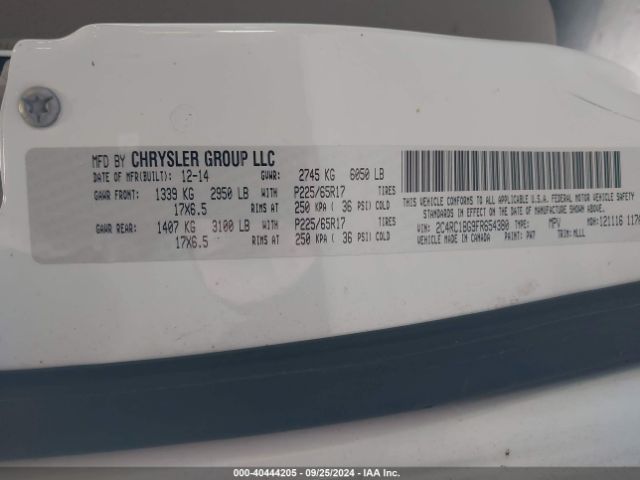 2C4RC1BG9FR654380 Chrysler Town & Country Touring