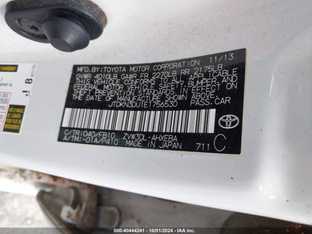 JTDKN3DU1E1756530 Toyota Prius Two