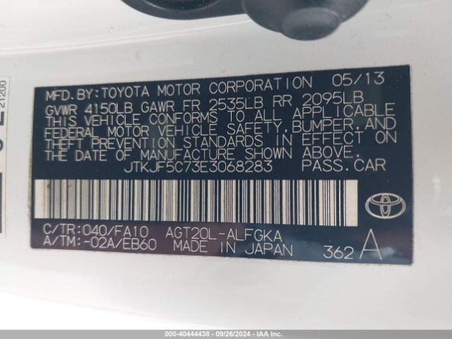 JTKJF5C73E3068283 Scion TC