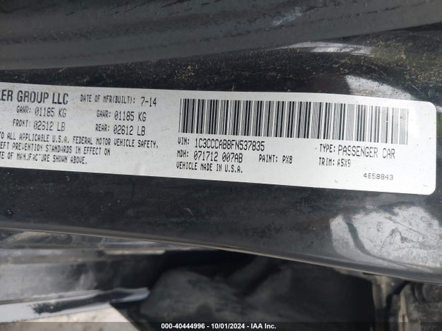 Chrysler 200 Limited 2015 1C3CCCAB8FN537835 Image 9