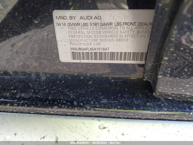 WAUBGAFLXEA151647 Audi S4 3.0t Premium Plus