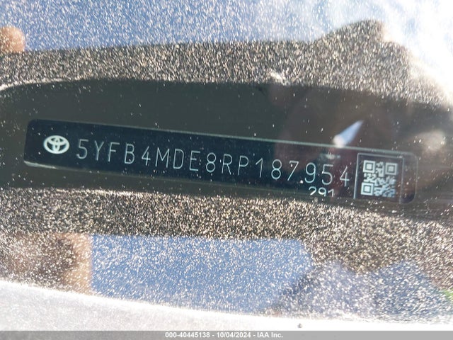Toyota COROLLA LE 2024 5YFB4MDE8RP187954 Image 9