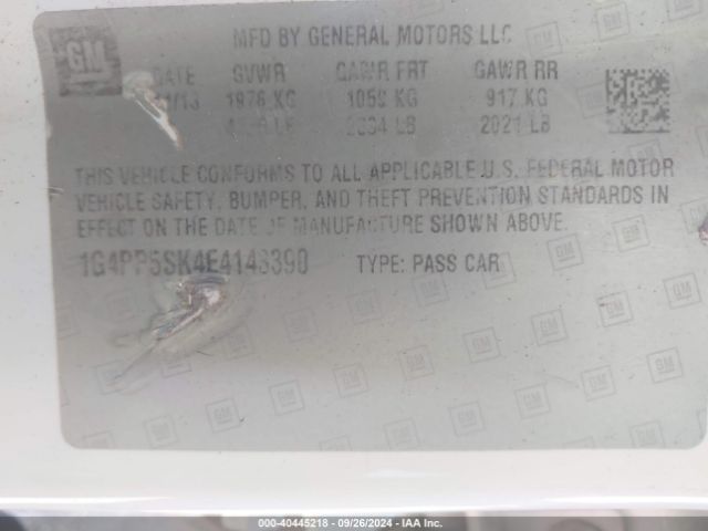 1G4PP5SK4E4143390 Buick Verano