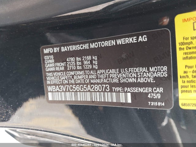 BMW 428i 2016 WBA3V7C56G5A28073 Image 9