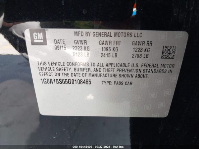 1G6A15S65G0108465 Cadillac CTS-V