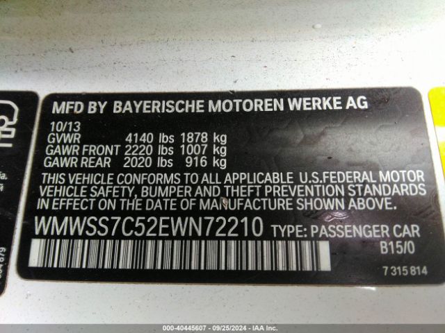 WMWSS7C52EWN72210 Mini Paceman Cooper S