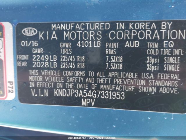 KNDJP3A54G7331953 KIA SOUL +