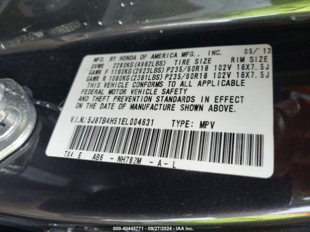 5J8TB4H51EL004631 Acura Rdx Technology