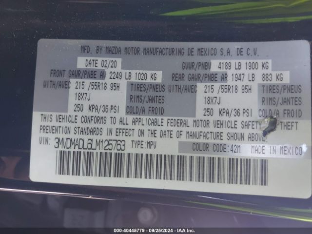 3MVDMADL6LM125763 Mazda Cx-30 Preferred Package