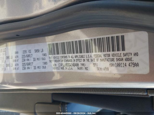 1C4PJLAB3GW146400 Jeep Cherokee Sport