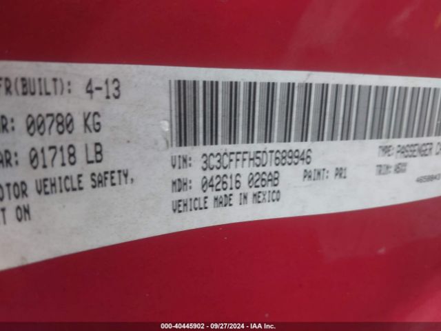 2013 FIAT 500 3C3CFFFH5DT689946 Photo 8