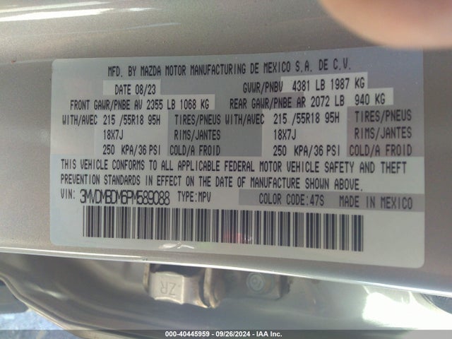 3MVDMBDM6PM589088 Mazda Cx-30 2.5 S Premium