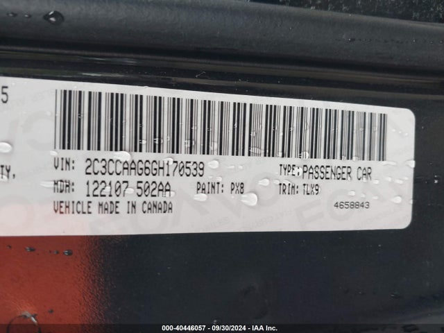 Chrysler 300 Anniversary Edition 2016 2C3CCAAG6GH170539 Image 9