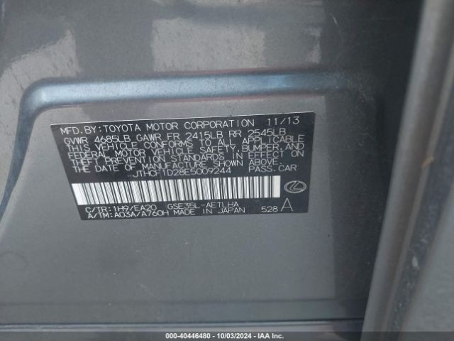 JTHCF1D28E5009244 Lexus IS 250