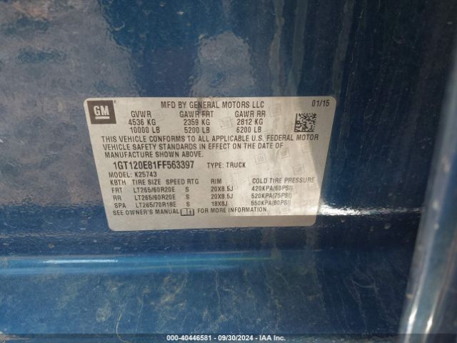 1GT120E81FF563397 GMC Sierra 2500hd Denali