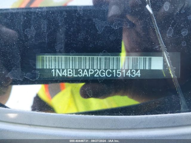 1N4BL3AP2GC151434 Nissan Altima 3.5 Sl/3.5 Sr