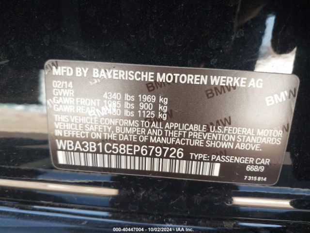 WBA3B1C58EP679726 BMW 320i