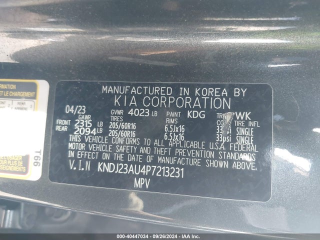 KIA SOUL LX 2023 KNDJ23AU4P7213231 Image 9