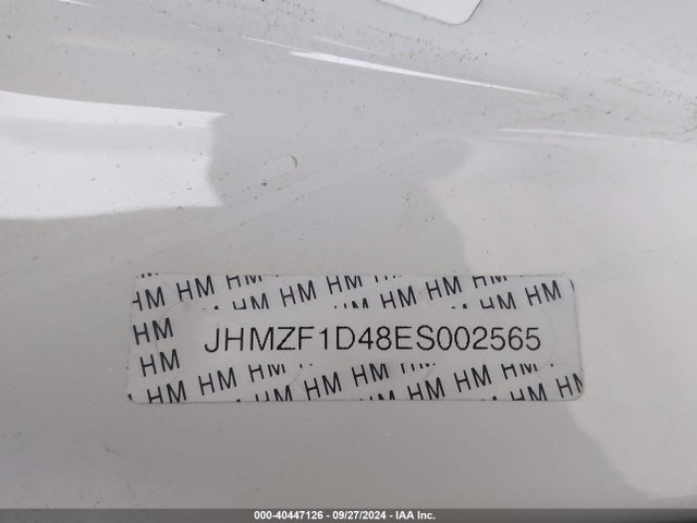 Honda CR-Z 2014 JHMZF1D48ES002565 Image 9