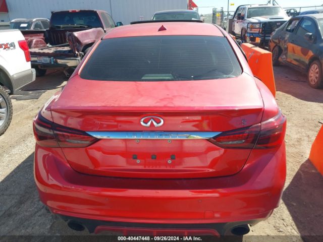 JN1FV7AP2JM460676 Infiniti Q50 3.0t Red Sport 400