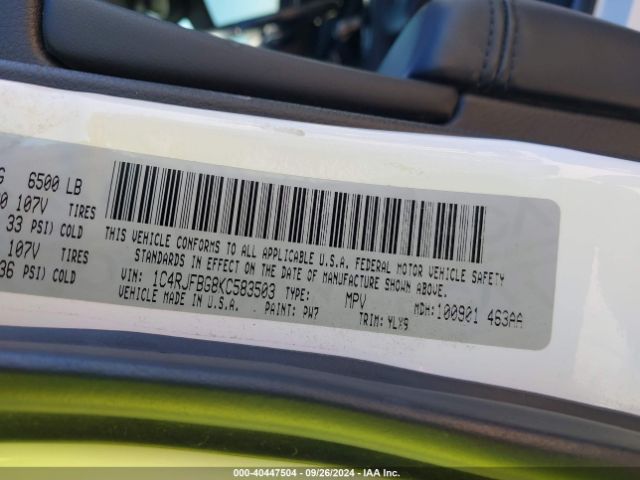 1C4RJFBG8KC583503 Jeep Grand Cherokee Limited X 4x4